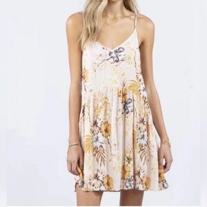Rip Curl Paradise is Calling Floral Cover Up Light Pink Size XS NWT